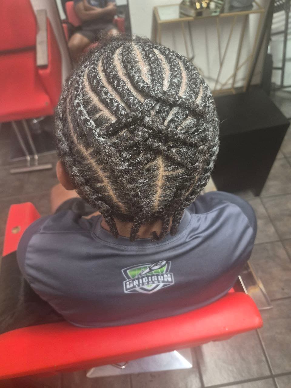 Boys Braids hairstyle in Tucson - Kids Styles by Milly's FAB