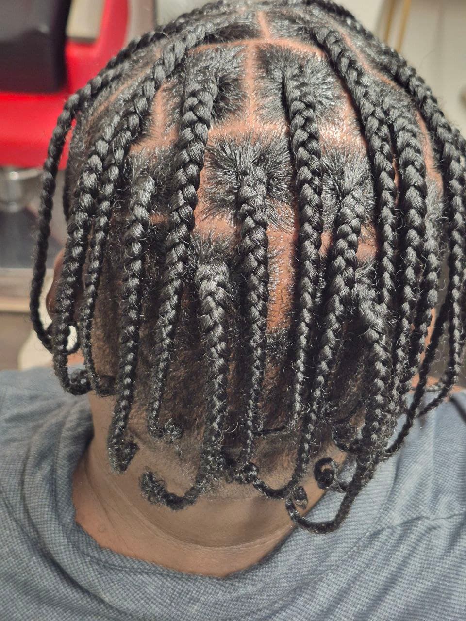 Male Box Braids hairstyle in Tucson - Men's Braids by Milly's FAB