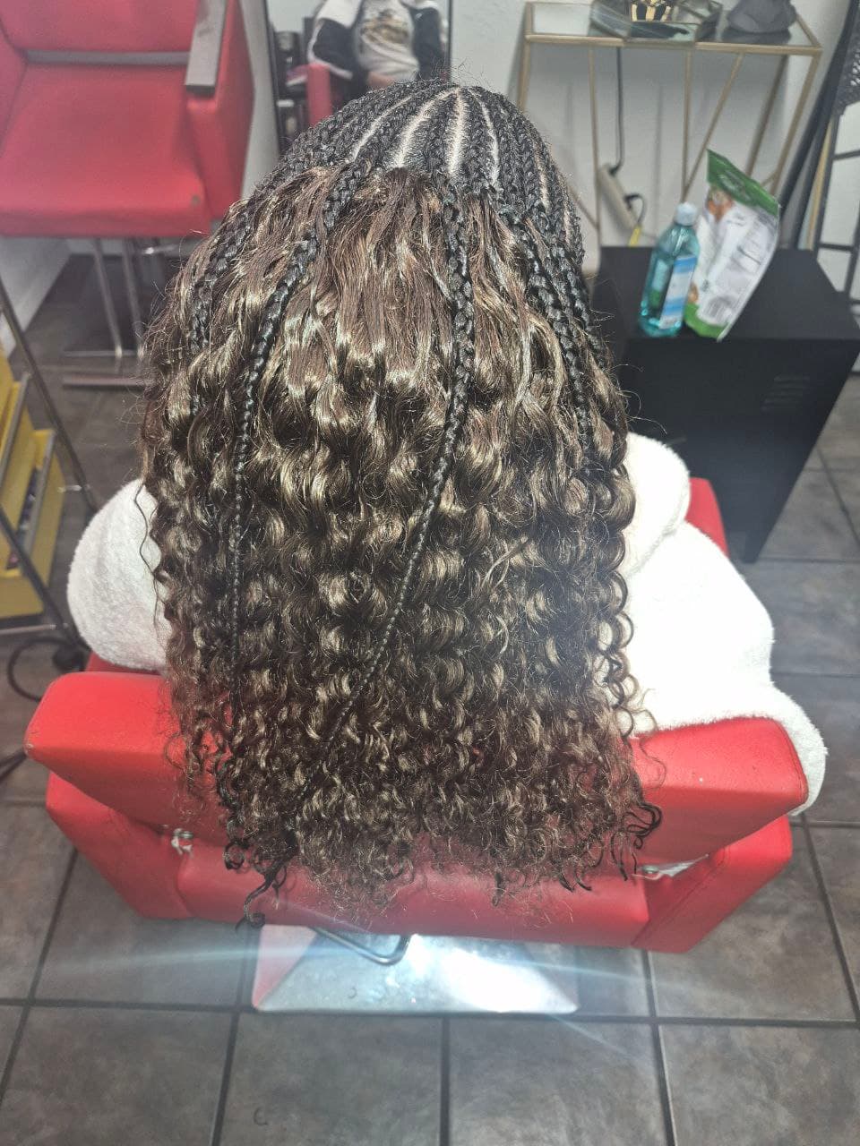 Sewing hairstyle in Tucson - Professional hair braiding by Milly's FAB