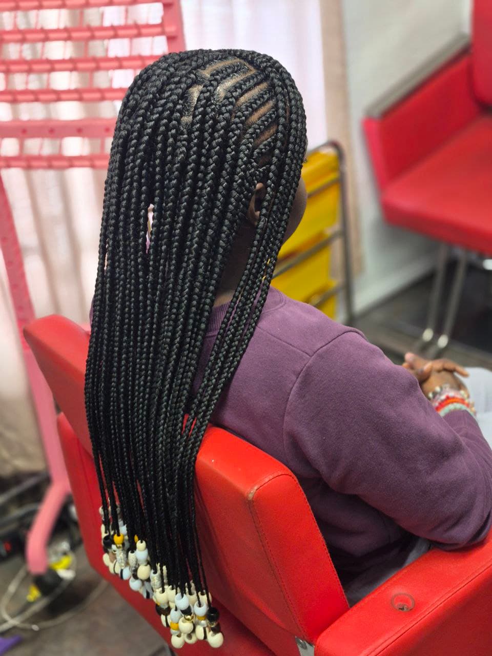 Cornrows & Box Braids hairstyle in Tucson - Female Braids by Milly's FAB
