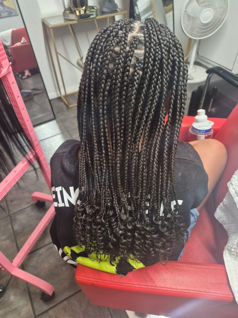 Medium Box Braids hairstyle in Tucson - Female Braids by Milly's FAB