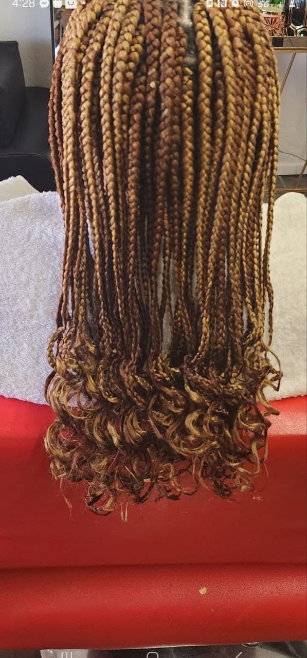 Medium Box Braids hairstyle in Tucson - Female Braids by Milly's FAB