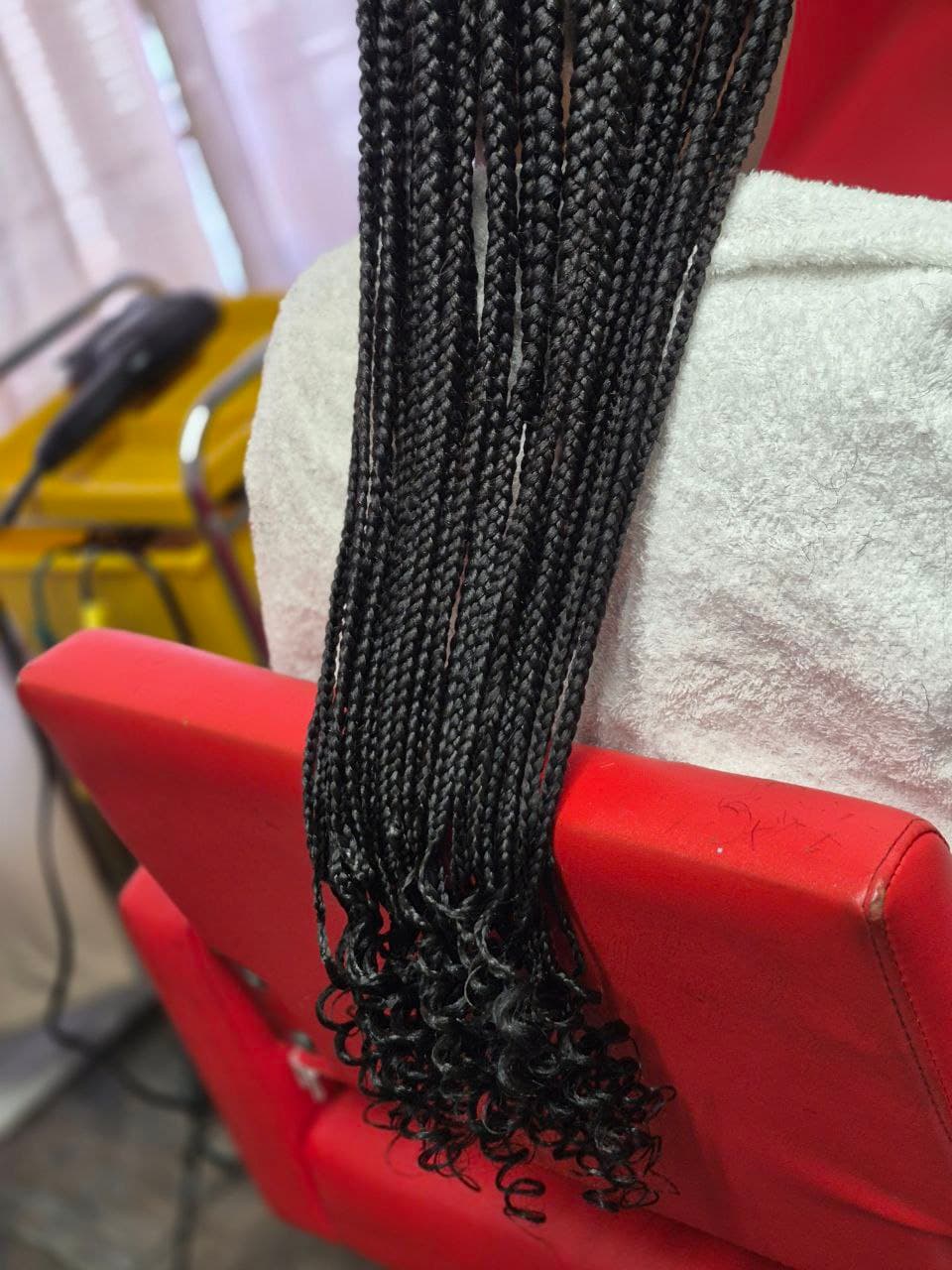 Medium Box Braids hairstyle in Tucson - Female Braids by Milly's FAB