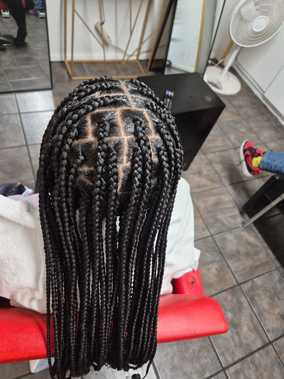 Medium Box Braids hairstyle in Tucson - Female Braids by Milly's FAB