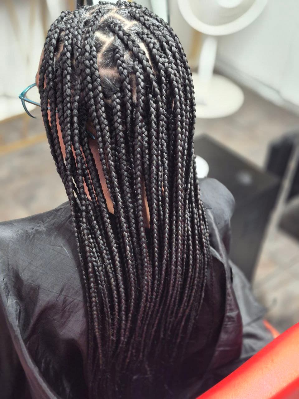 Medium Box Braids hairstyle in Tucson - Female Braids by Milly's FAB