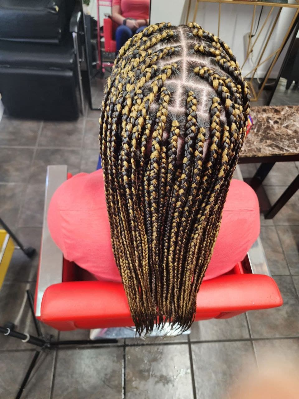 Medium Box Braids hairstyle in Tucson - Female Braids by Milly's FAB