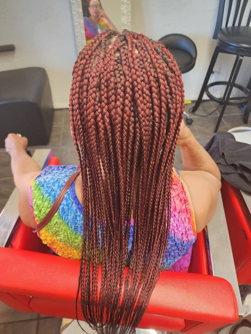 Medium Box Braids hairstyle in Tucson - Female Braids by Milly's FAB