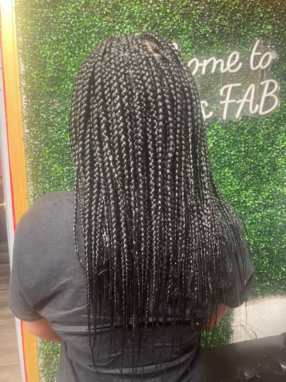 Medium Box Braids hairstyle in Tucson - Female Braids by Milly's FAB