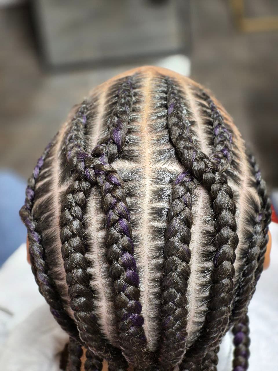 Female Cornrows hairstyle in Tucson - Female Braids by Milly's FAB
