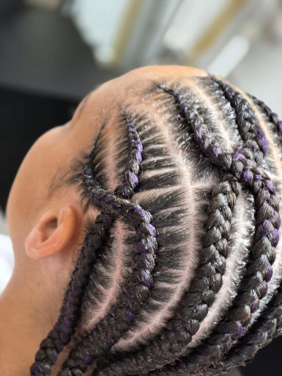 Female Cornrows hairstyle in Tucson - Female Braids by Milly's FAB