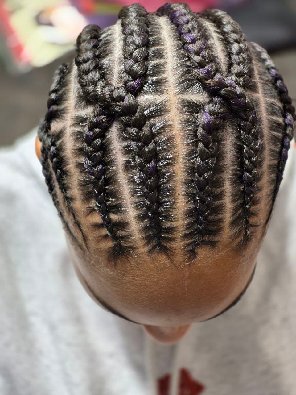 Female Cornrows hairstyle in Tucson - Female Braids by Milly's FAB