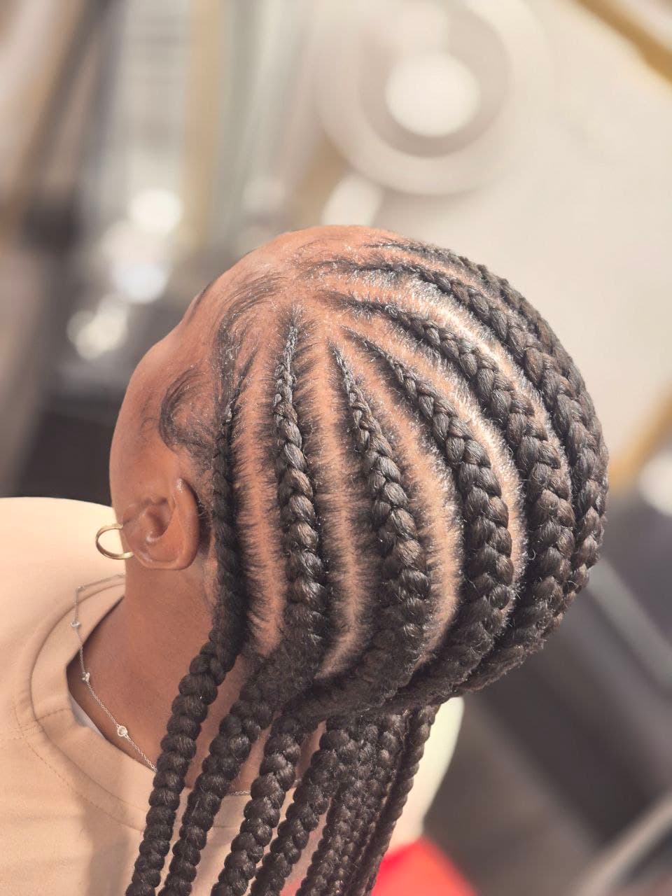 Female Cornrows hairstyle in Tucson - Female Braids by Milly's FAB