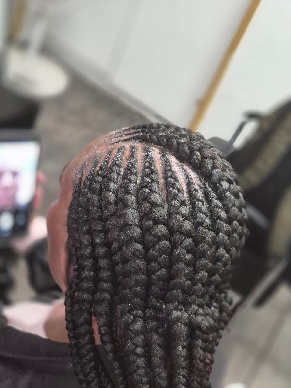 Female Cornrows hairstyle in Tucson - Female Braids by Milly's FAB