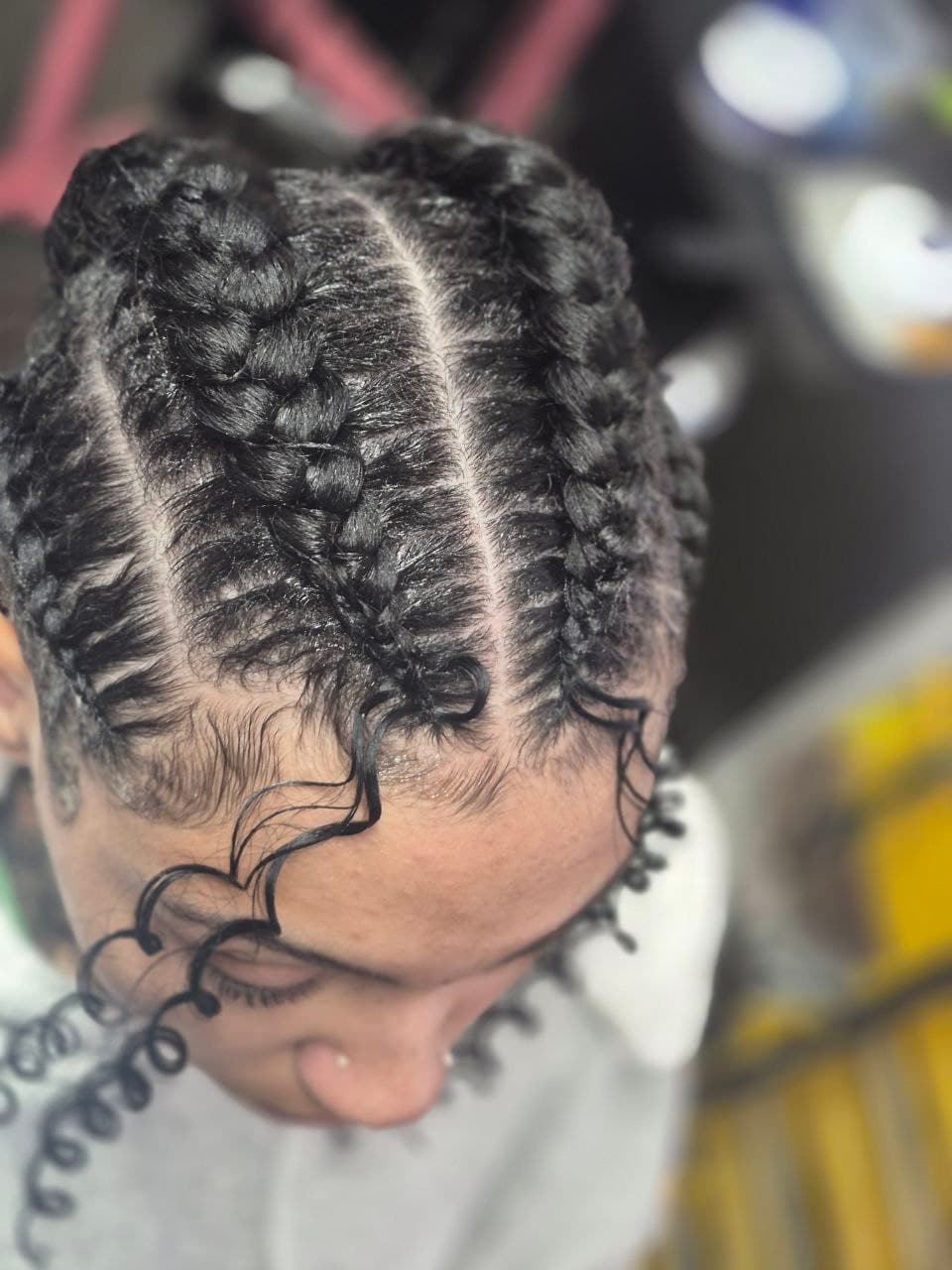 French Braids hairstyle in Tucson - Female Braids by Milly's FAB