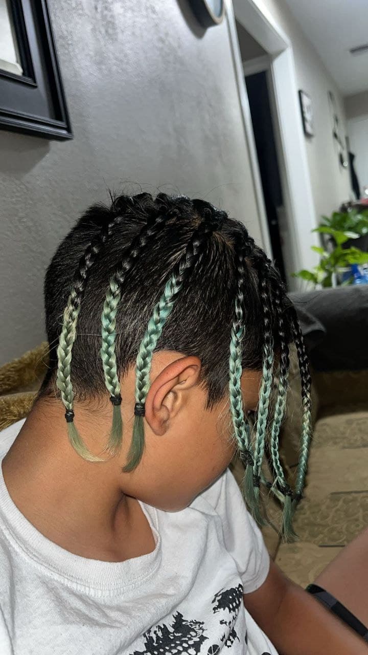 Boys Braids hairstyle in Tucson - Kids Styles by Milly's FAB