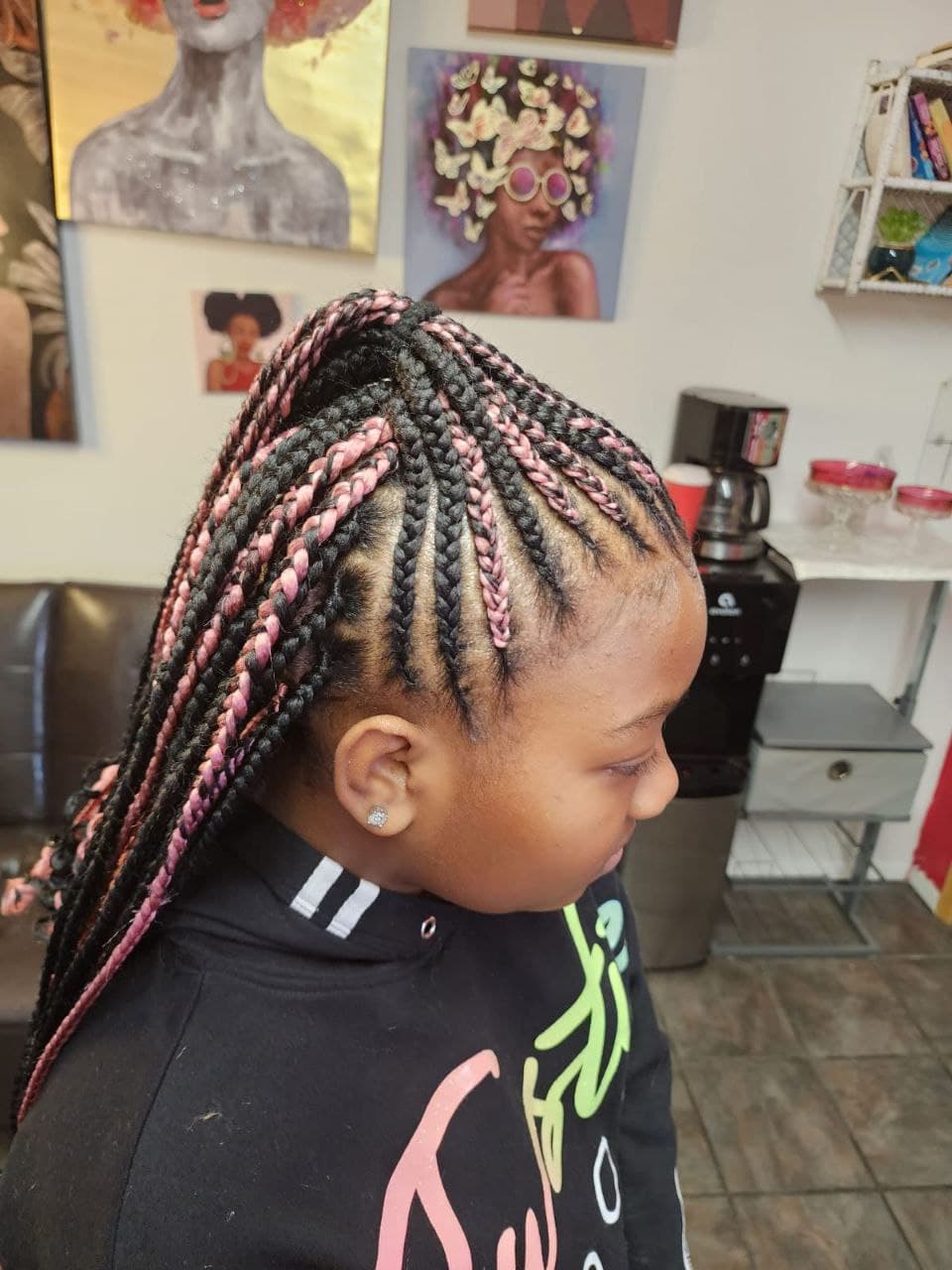 Little Girls Braids hairstyle in Tucson - Kids Styles by Milly's FAB
