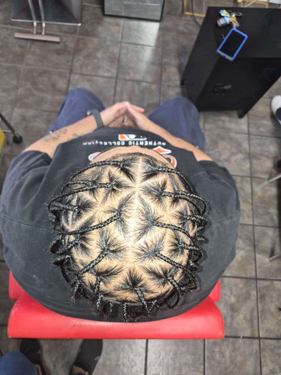 Male Box Braids hairstyle in Tucson - Men's Braids by Milly's FAB