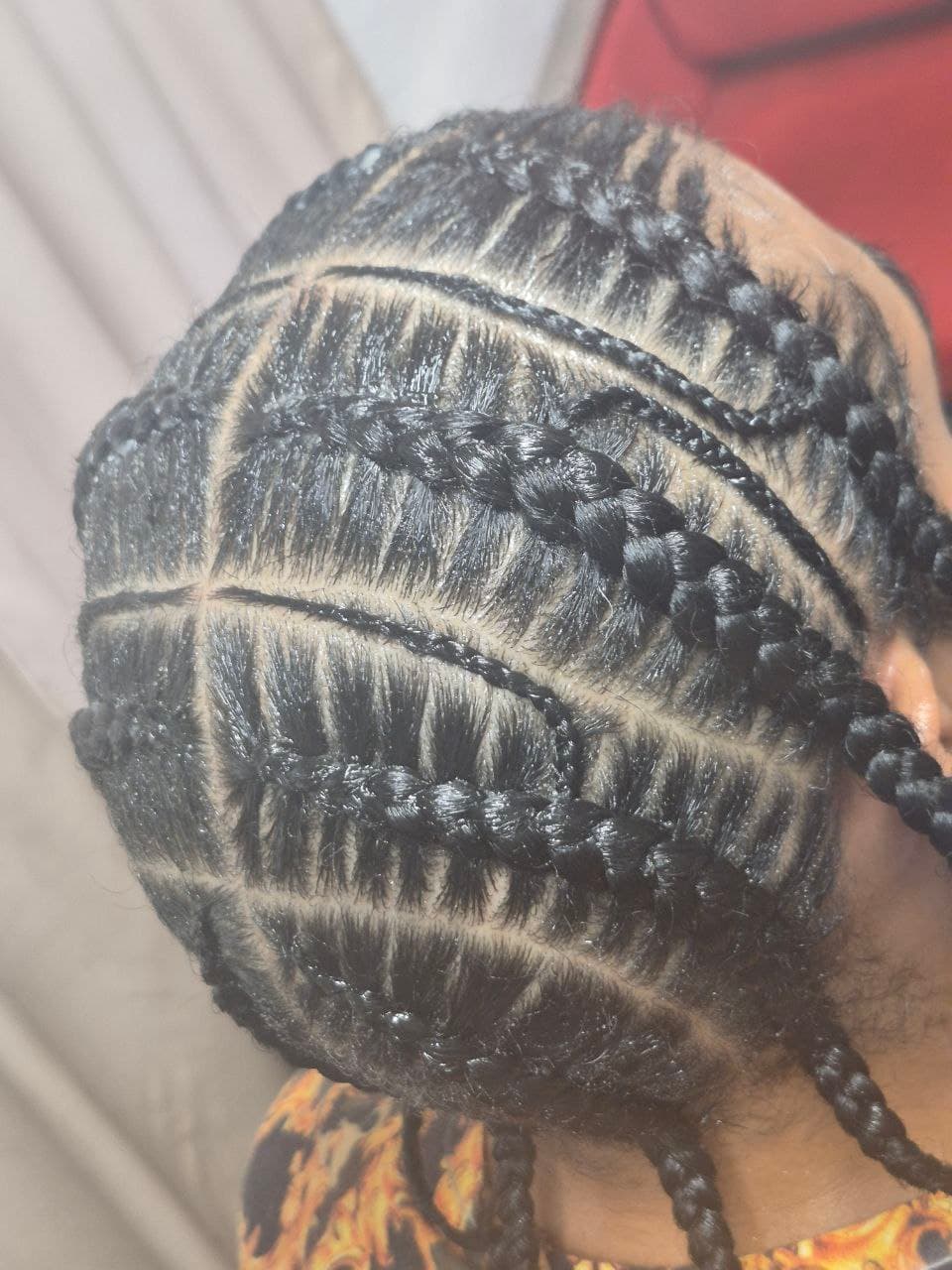 Pop Smoke Stitch Braids hairstyle in Tucson - Men's Braids by Milly's FAB