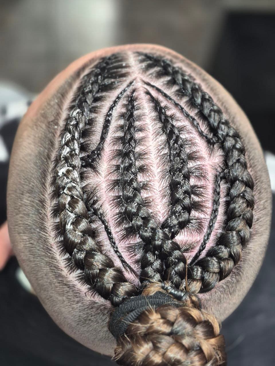 Stitch Braids hairstyle in Tucson - Men's Braids by Milly's FAB