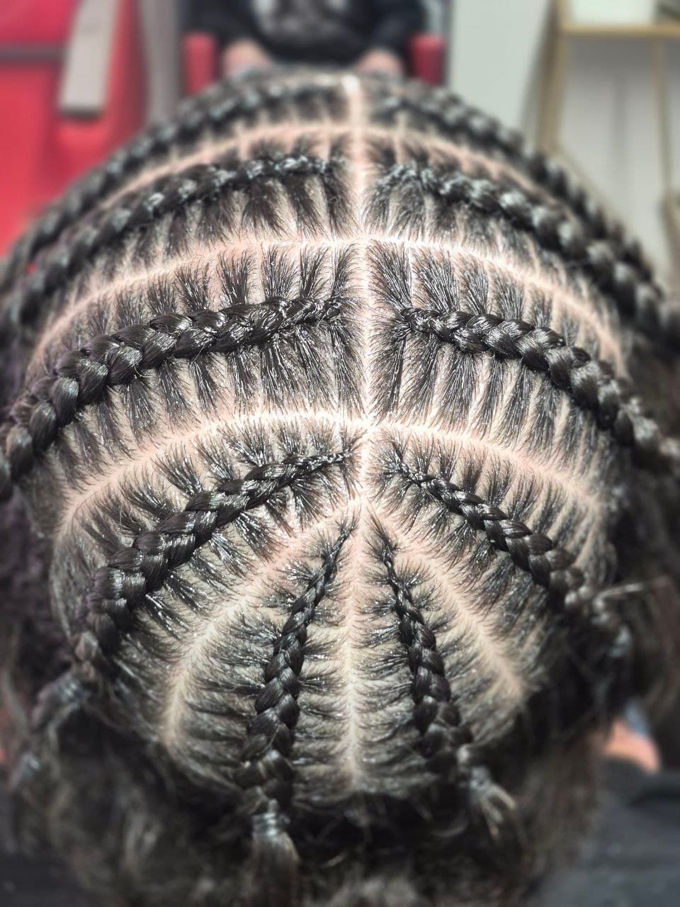 Stitch Braids hairstyle in Tucson - Men's Braids by Milly's FAB