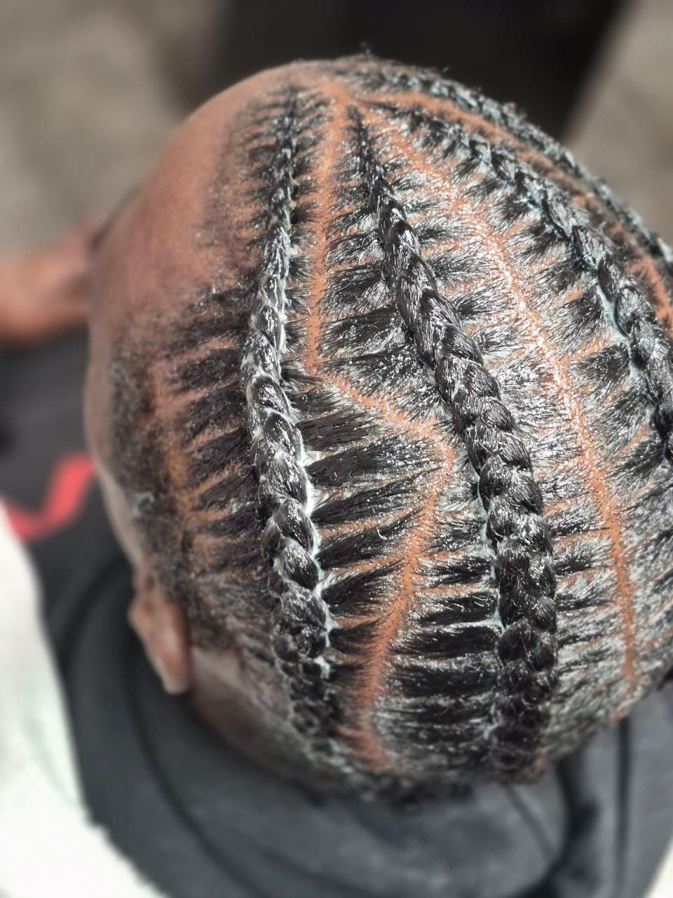Stitch Braids hairstyle in Tucson - Men's Braids by Milly's FAB