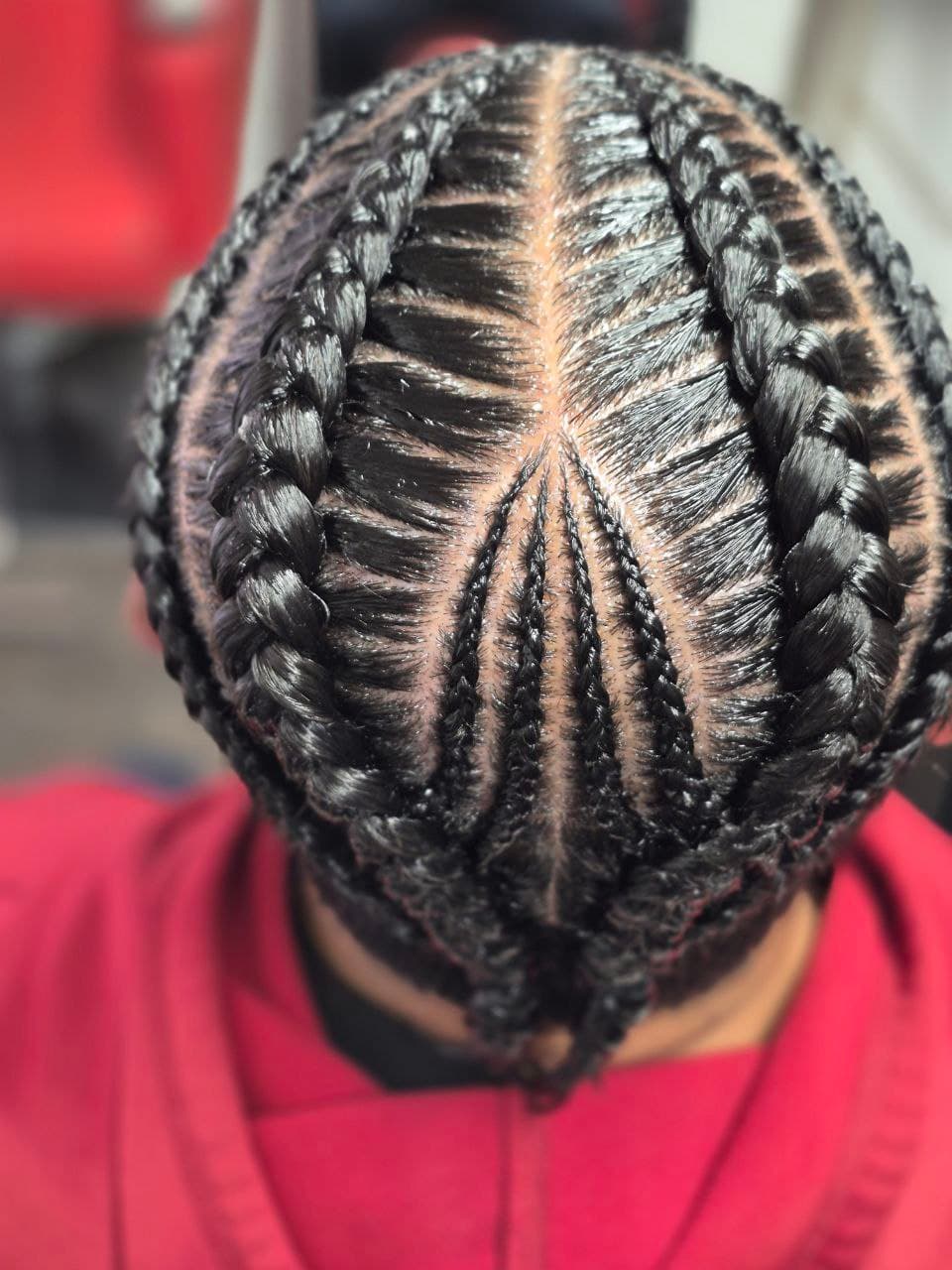 Stitch Braids hairstyle in Tucson - Men's Braids by Milly's FAB