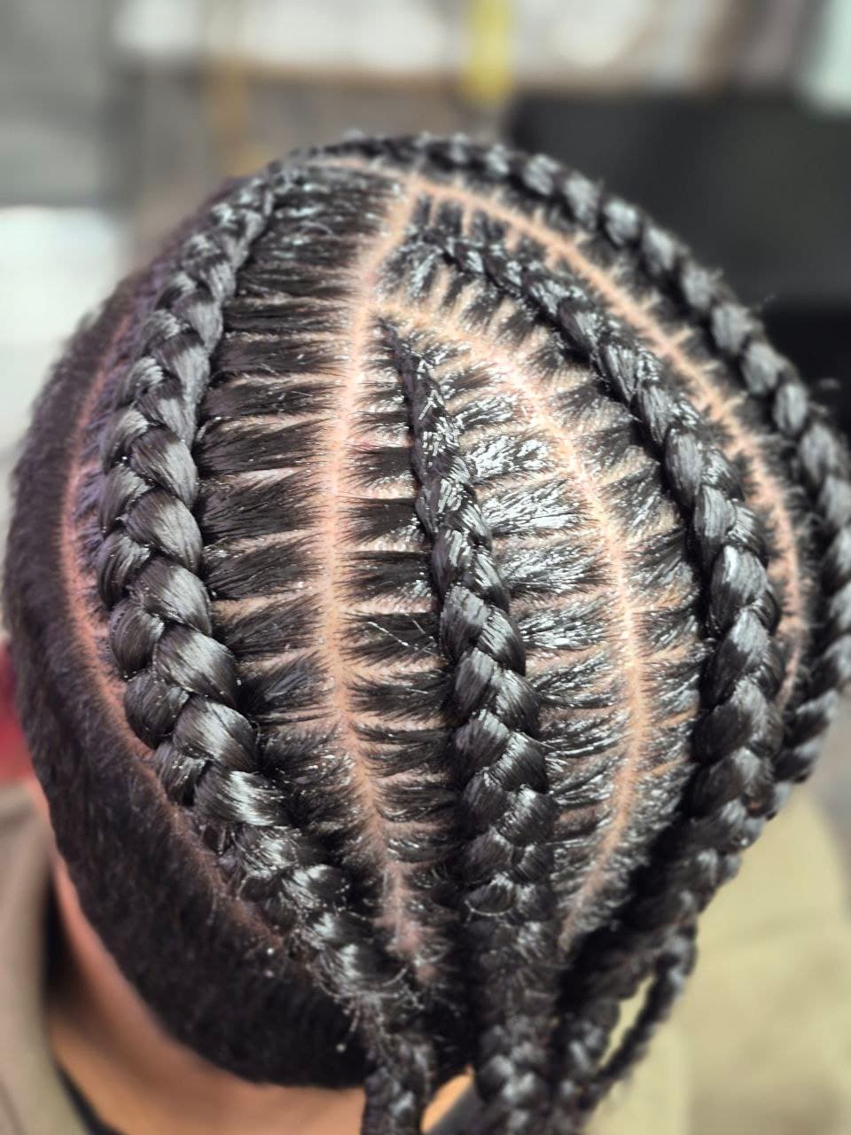 Stitch Braids hairstyle in Tucson - Men's Braids by Milly's FAB