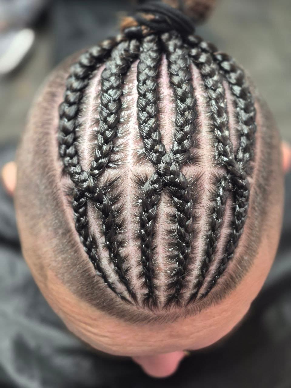 Stitch Braids hairstyle in Tucson - Men's Braids by Milly's FAB