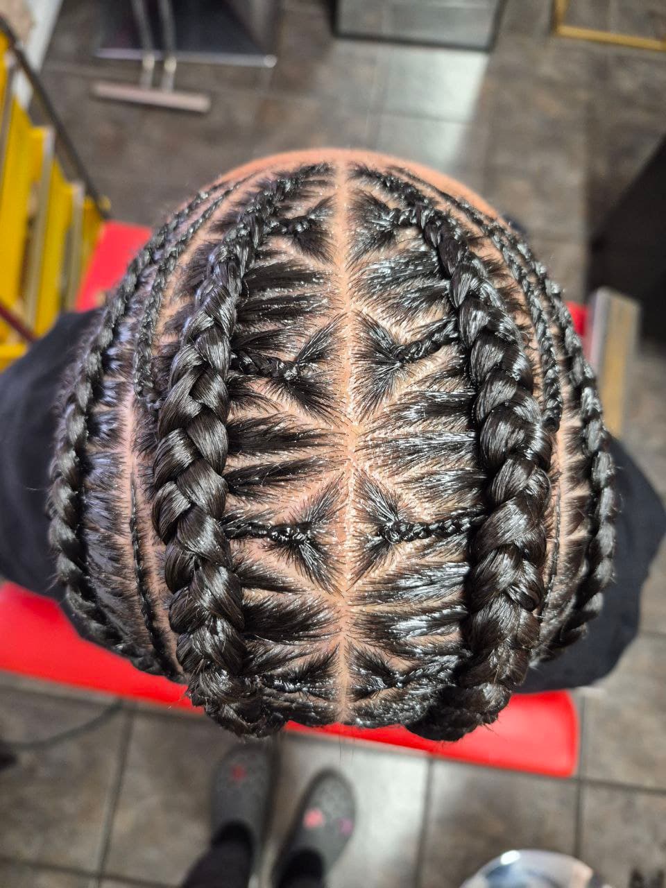 Stitch Braids hairstyle in Tucson - Men's Braids by Milly's FAB