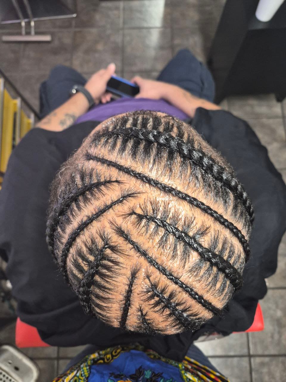 Stitch Braids hairstyle in Tucson - Men's Braids by Milly's FAB