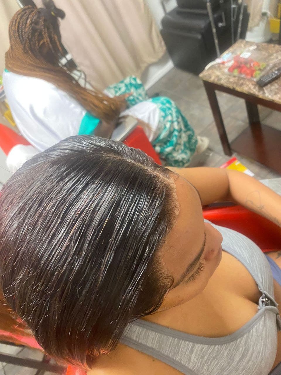 Wig Installation hairstyle in Tucson - Professional hair braiding by Milly's FAB