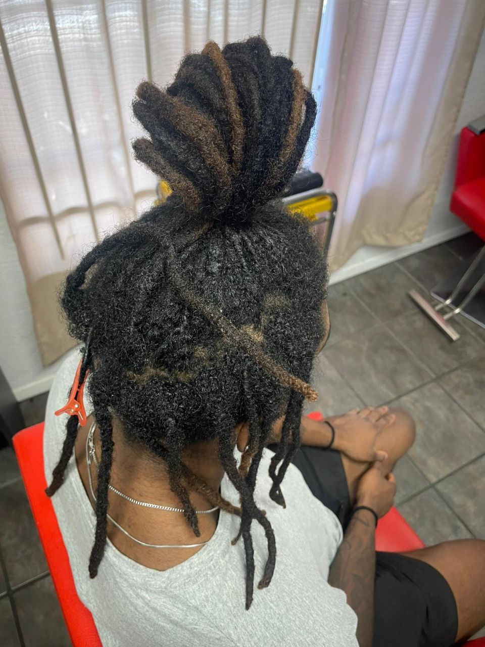 Locs Styling on natural hair - Milly's FAB Tucson salon