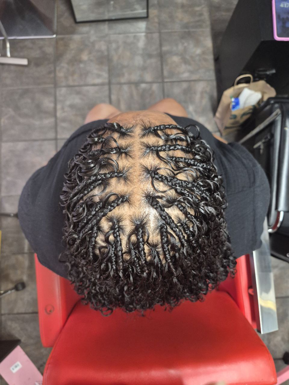 Beautiful boho box braids hairstyle - East Tucson salon