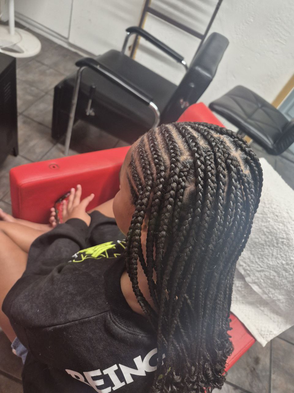 Cornrows & Box Braids protective style - Tucson hair braiding by Milly's FAB