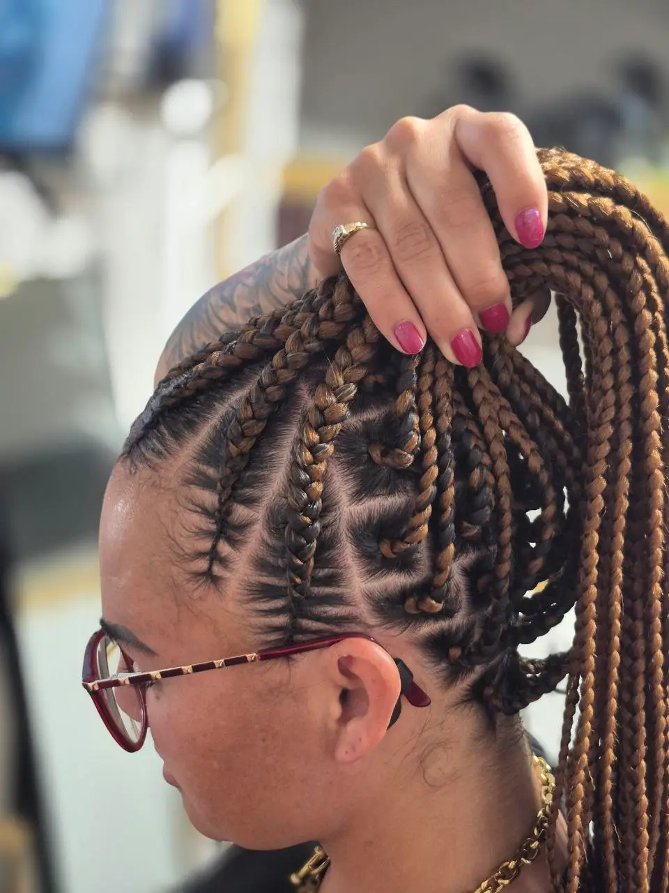 Cornrows & Back Box Braids