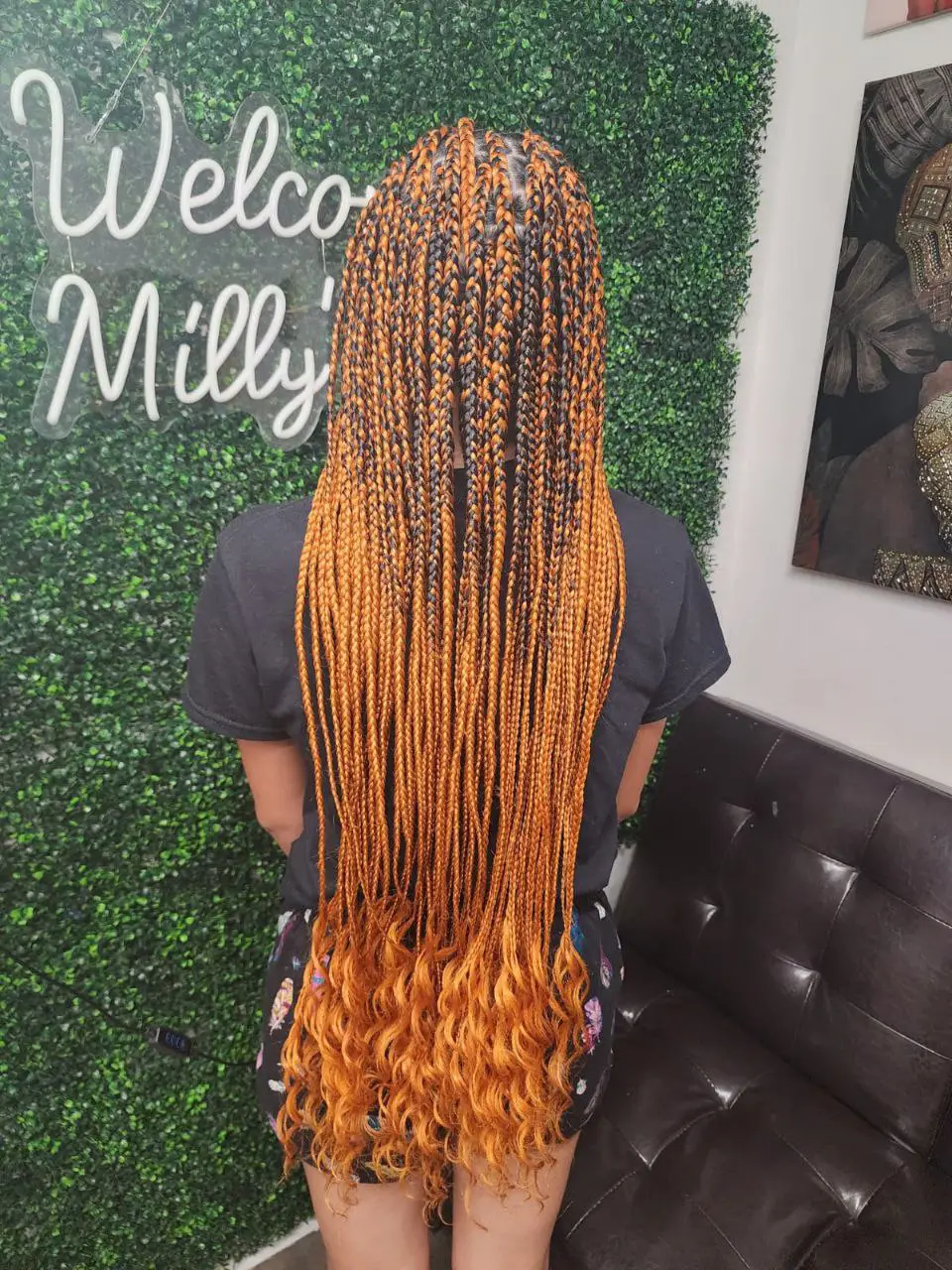 Beautiful Box Braids Transformation