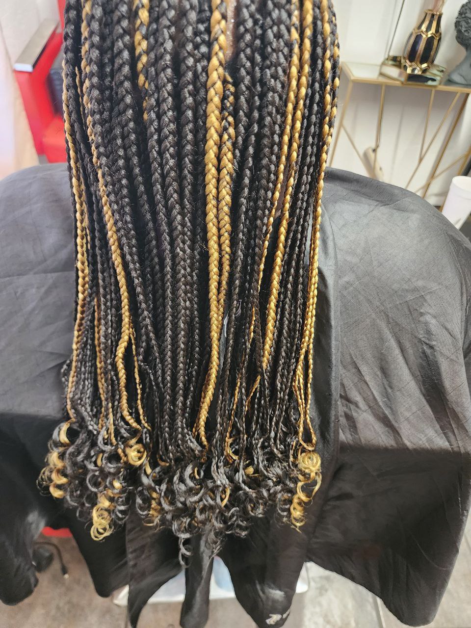 Medium Box Braids protective style - Tucson hair braiding by Milly's FAB