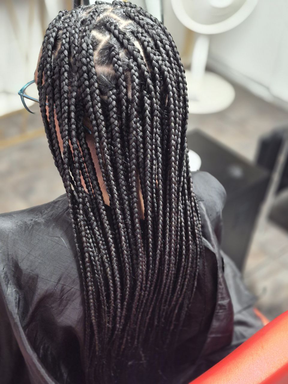 Medium Box Braids protective style - Tucson hair braiding by Milly's FAB