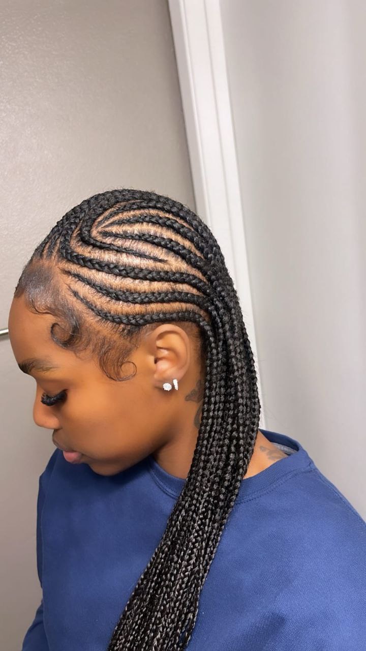 Professional female cornrows for natural hair in Tucson AZ