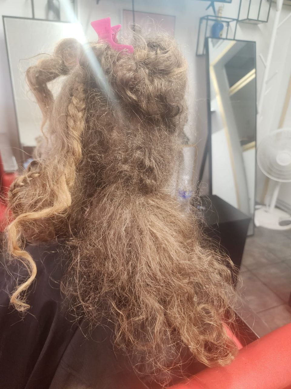 Hair Detangling on natural hair - Milly's FAB Tucson salon