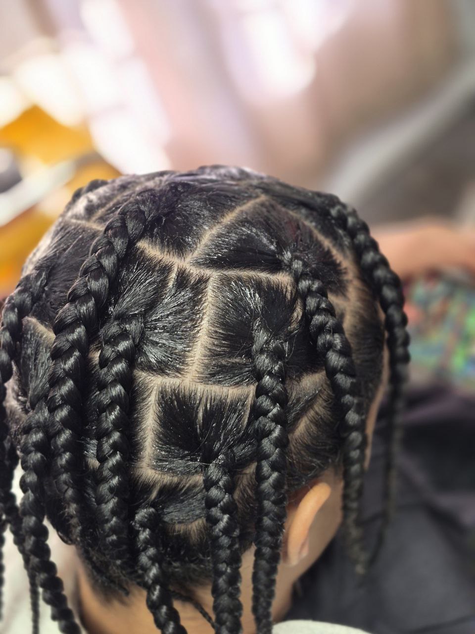 Male Box Braids on natural hair - Milly's FAB Tucson salon