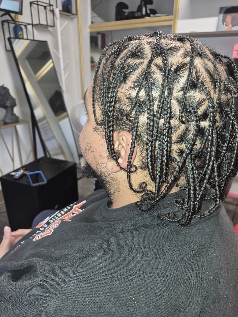 Male Box Braids protective style - Tucson hair braiding by Milly's FAB