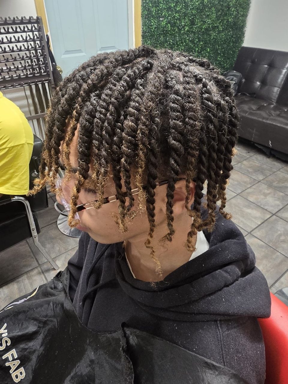Beautiful male twists hairstyle - East Tucson salon