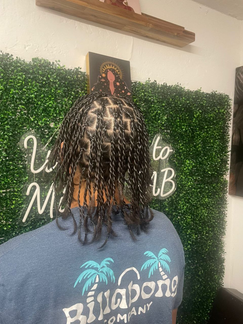 Male Twists on natural hair - Milly's FAB Tucson salon