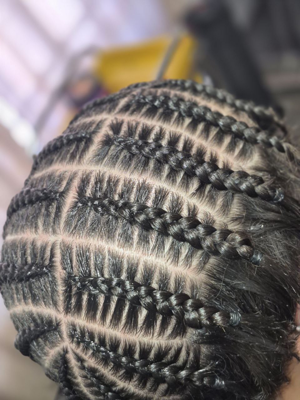 Pop Smoke Stitch Braids protective style - Tucson hair braiding by Milly's FAB